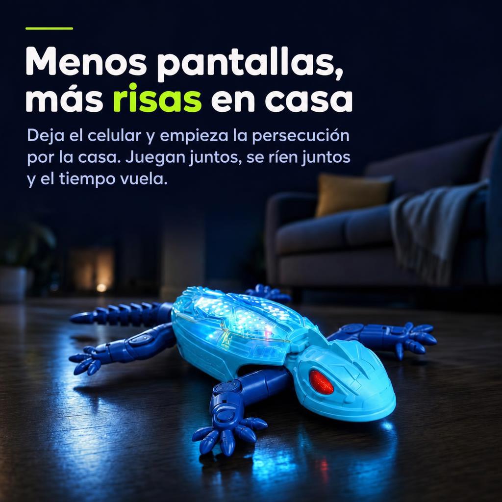 Menos pantallas, más risas en casa. Deja el celular y empieza la persecución por la casa. Juegan juntos, se ríen juntos y el tiempo vuela.